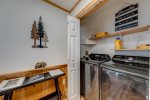 Kitchen electric range & oven - large stainless steel fridge